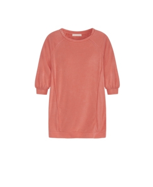 Adyson Parker Women's Sweatshirt Dress In Sliced Tangerine