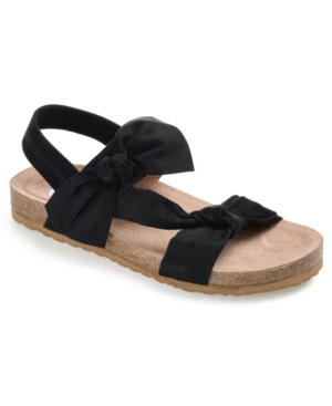 Journee Collection Journee Xanndra Knotted Slingback Sandal In Black