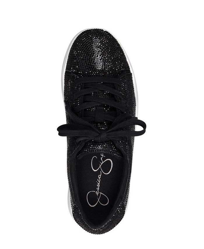 Jessica Simpson Women's Silesta Embellished Lace-Up Sneakers & Reviews ...