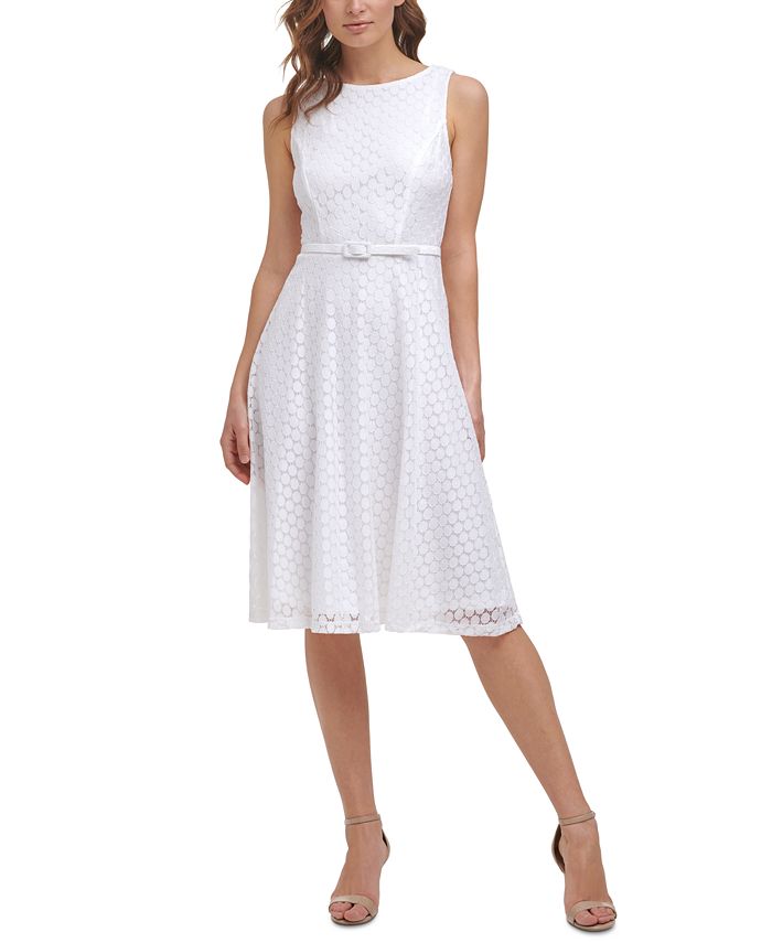 Jessica Howard Petite Belted Dress - Macy's