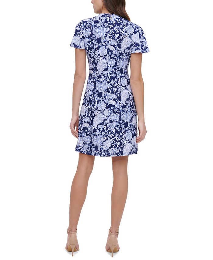 Tommy Hilfiger Petite Sorrento Floral-Print Dress & Reviews - Dresses ...