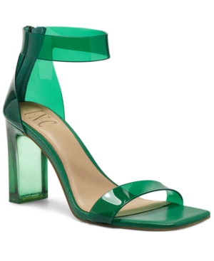 Inc Women's Makenna Two-Piece Clear Vinyl Dress Sandals Created for Macy's Women's Shoes