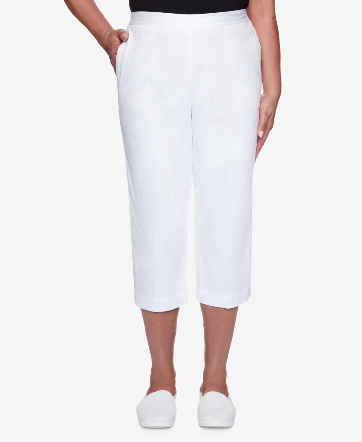 Alfred Dunner Women's Missy Classics Women's Casual Denim Capri