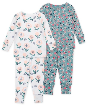 Toddler Girls Floral Pajama Set 4 Piece