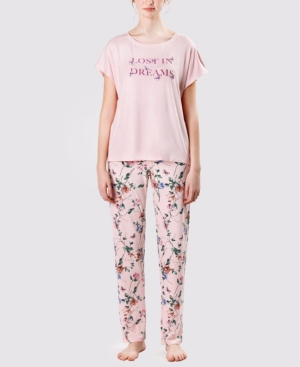 Mood Pajamas Women's Ultra Soft Lost In Dreams Pajama Set In Multi