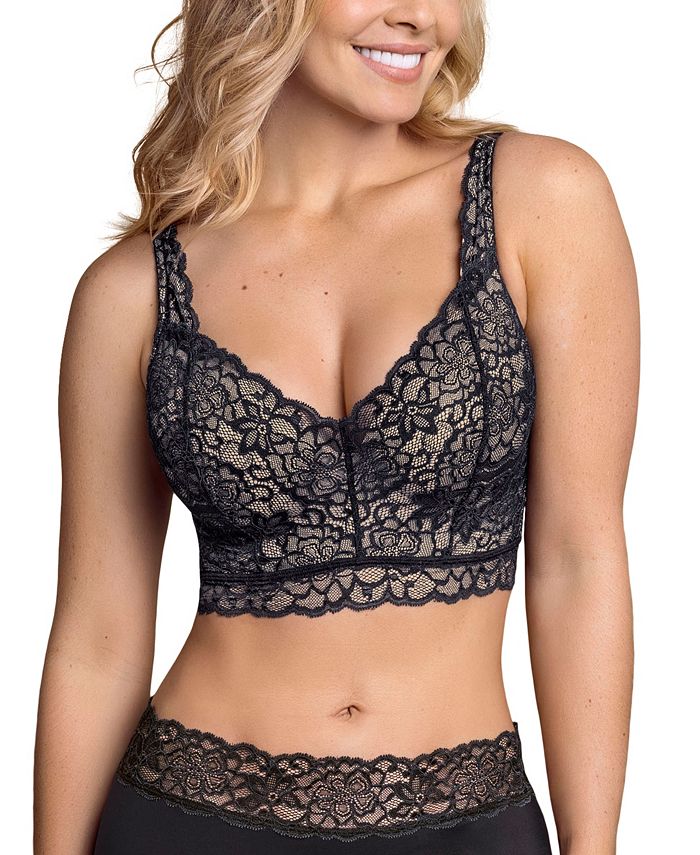 Leonisa Luxe Lace Underwire Smoothing Bustier Black at  Women's  Clothing store