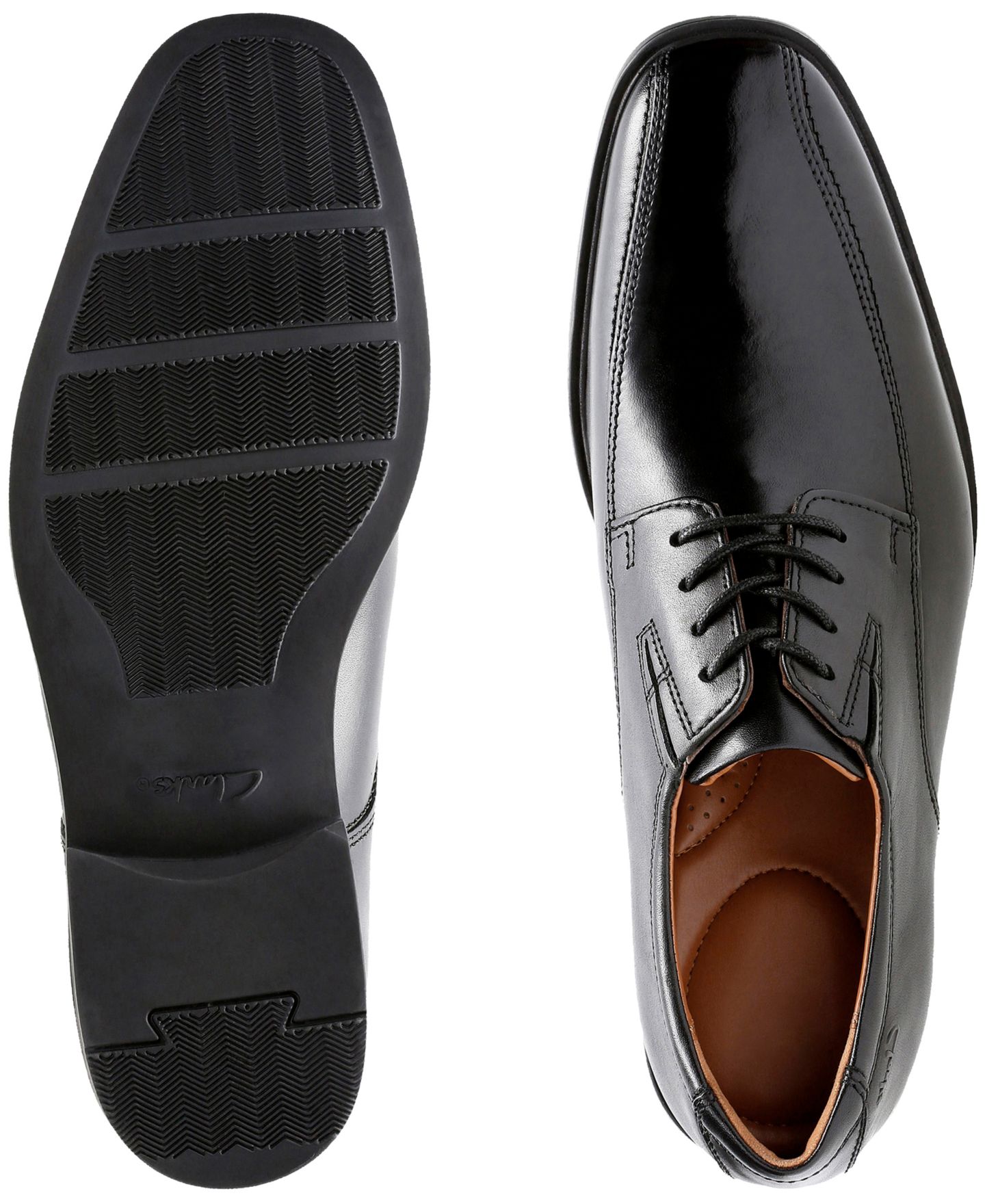 Мужские туфли-оксфорды Clarks Tilden Walk, цвет: Чёрный — фото 9