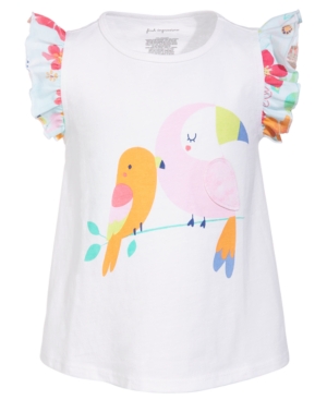 First Impressions Baby Girls Bird Friends Flutter Top Created for Macy's