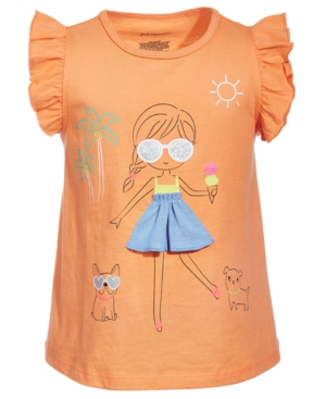 First Impressions Baby Girls Graphic Cotton Top Created for Macy's