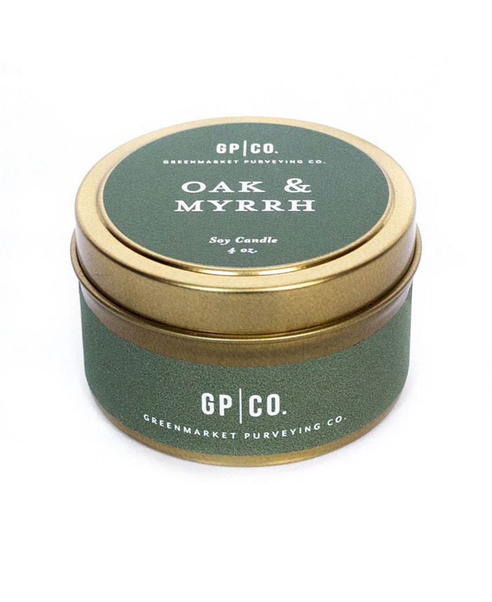 Greenmarket Purveying Co. Splendor Oak Myrrh Soy Candle, 4 oz Macy's