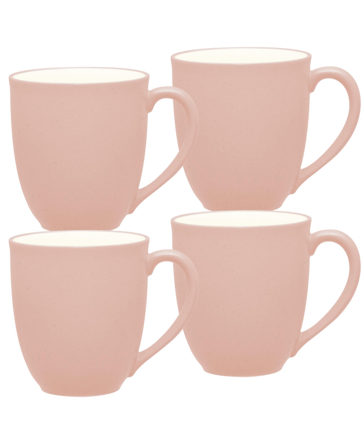 Shop Noritake Colorwave Mugs 12-oz, Set Of 4 In Pink