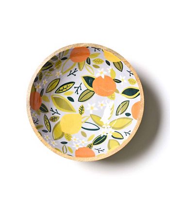 Coton Colors - Citrus Mango Wood Footed Bowl