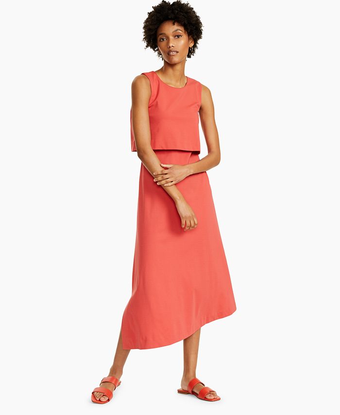 Alfani Asymmetrical Sleeveless Dress, Created for Macy's - Macy's