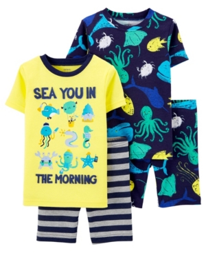 Baby Boys Sea Cotton Pajamas 4 Pieces