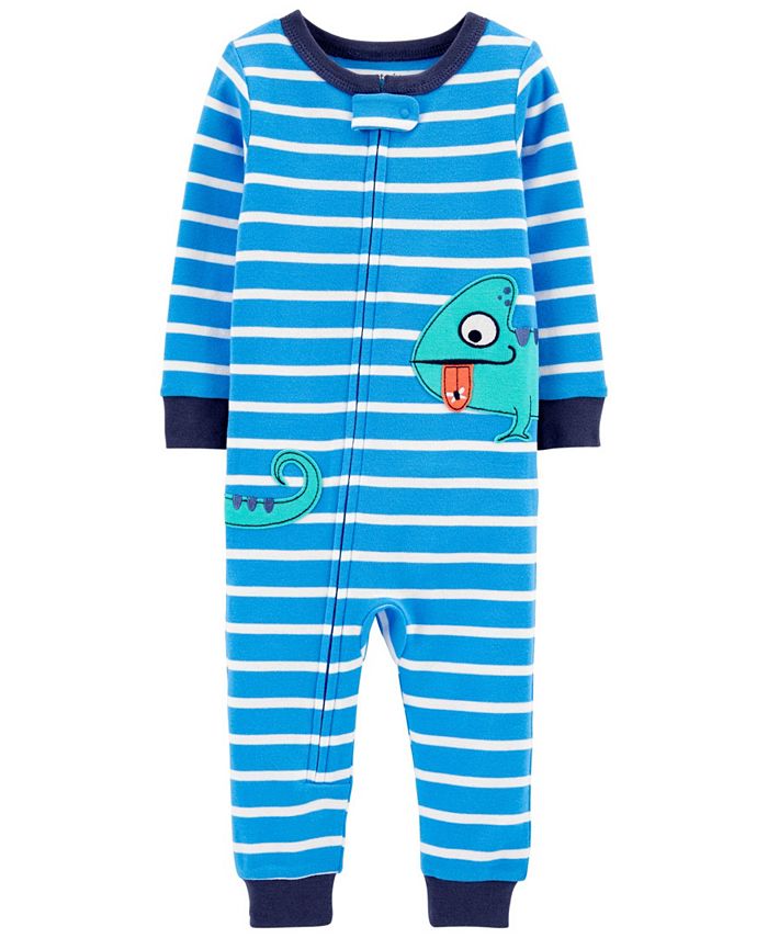 Carter's Baby Boys Chameleon Cotton Footless Pajamas - Macy's