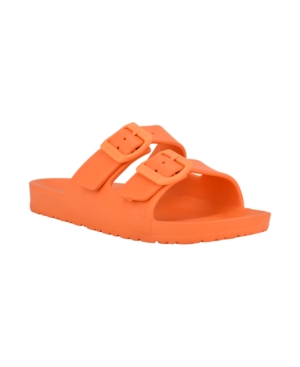 Nine West Women's Splash Buckle Detail Slide Sandals Women's Shoes