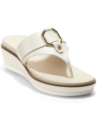 cole haan thong wedge sandals