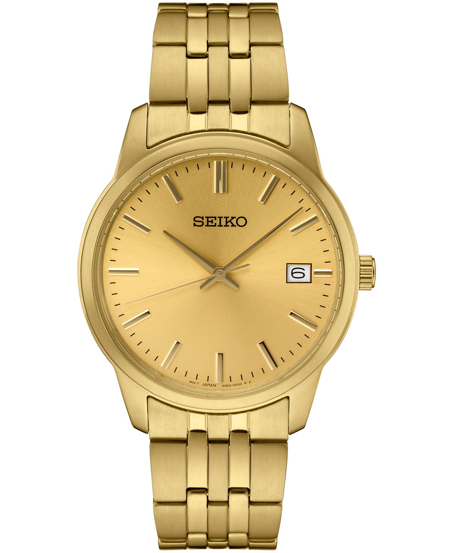 Мужские часы Seiko Essential Gold-Tone Stainless Steel Bracelet Watch 40mm — фото 1