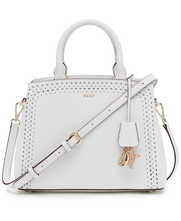 DKNY Paige Medium Leather Satchel Macy's