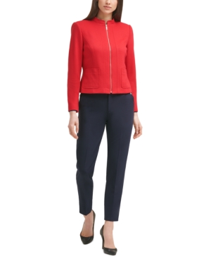 Tommy Hilfiger Zippered Elbow-Patch Jacket