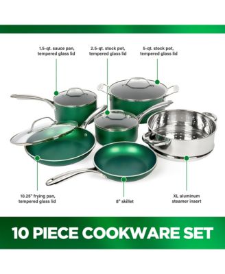 GraniteStone Granite Stone Diamond 10-Piece Nonstick Diamond Infused Cookware Set