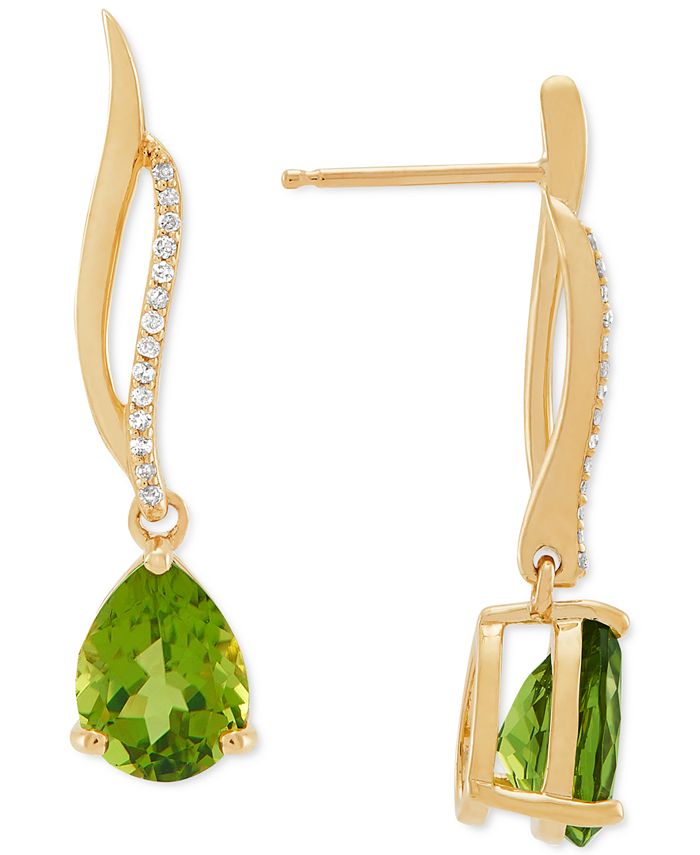 Macys peridot clearance earrings