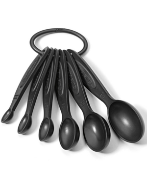 Cuisinart Soft-grip Measuring Spoons, Set Of 6 In Black