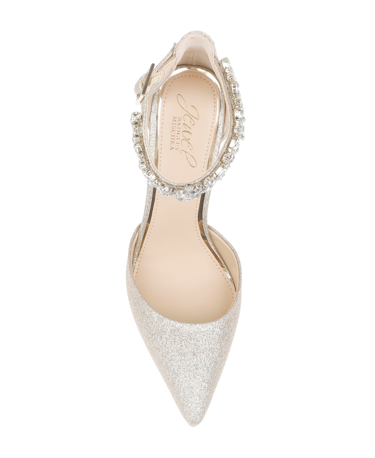 Jewel Badgley Mischka Women's Ollie Block Heel Evening Pumps - Light Gold-Tone