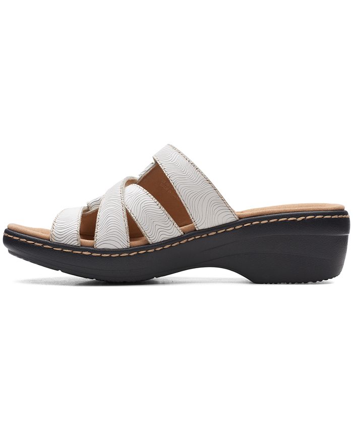 clarks women's merliah karli slip on strappy sandals