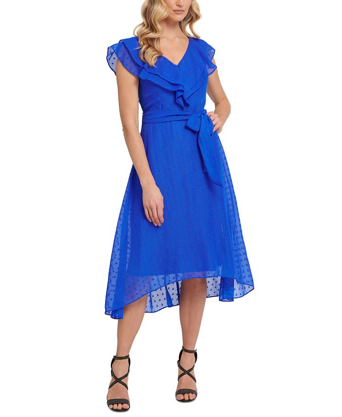 Dkny ruffle dress online