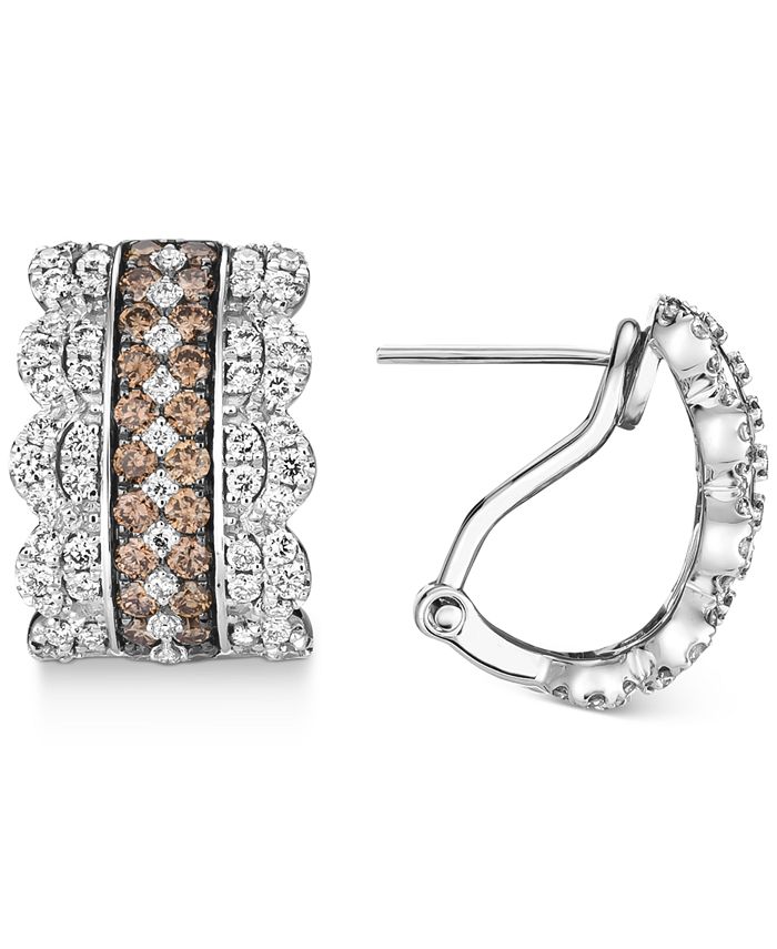 Le vian chocolate diamond hoop earrings shop