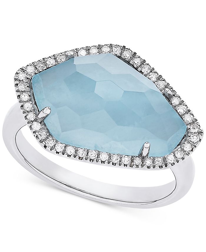 Macy's cheap aquamarine ring