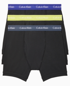Calvin Klein Men's 3-Pack Cotton Stretch Boxer Briefs