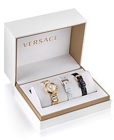 Women's Swiss Virtus Mini Gold-Tone Stainless Steel Bracelet Watch 28mm