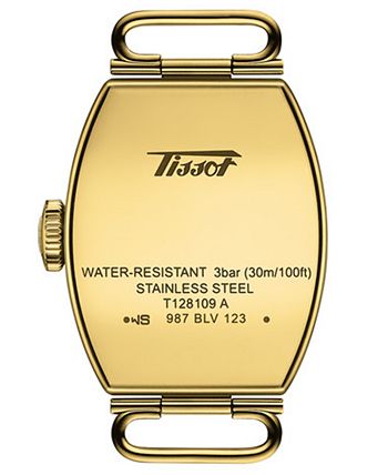 Tissot - Women's Swiss Heritage Porto Blue Leather Strap Watch 22x30mm