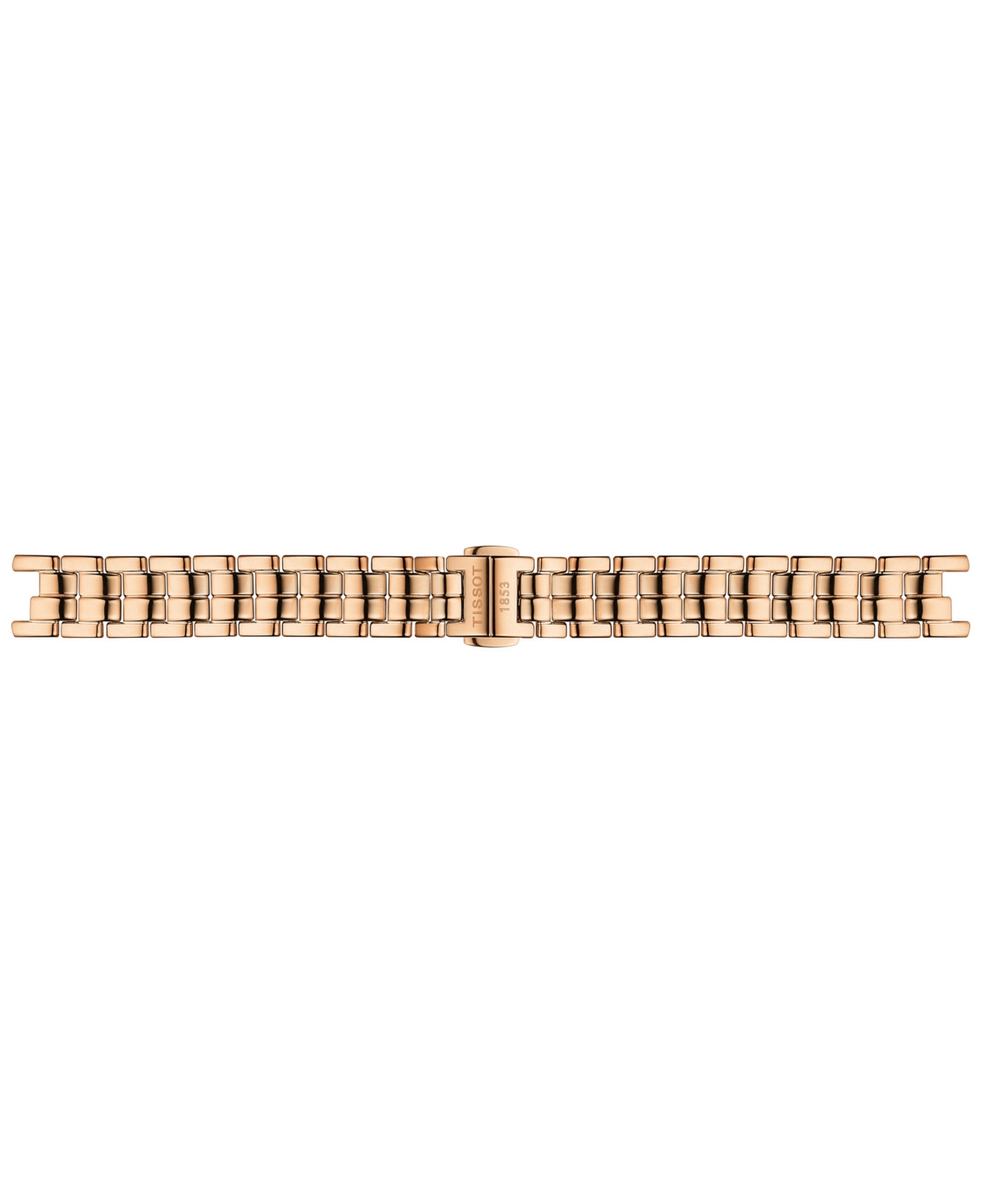 Shop Tissot Women's Swiss Flamingo Diamond Accent Rose Gold Pvd Stainless Steel Bracelet Watch 30mm In White Mother Of Pearl