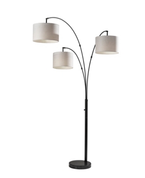 Adesso Bowery 3-arm Arc Lamp In Black