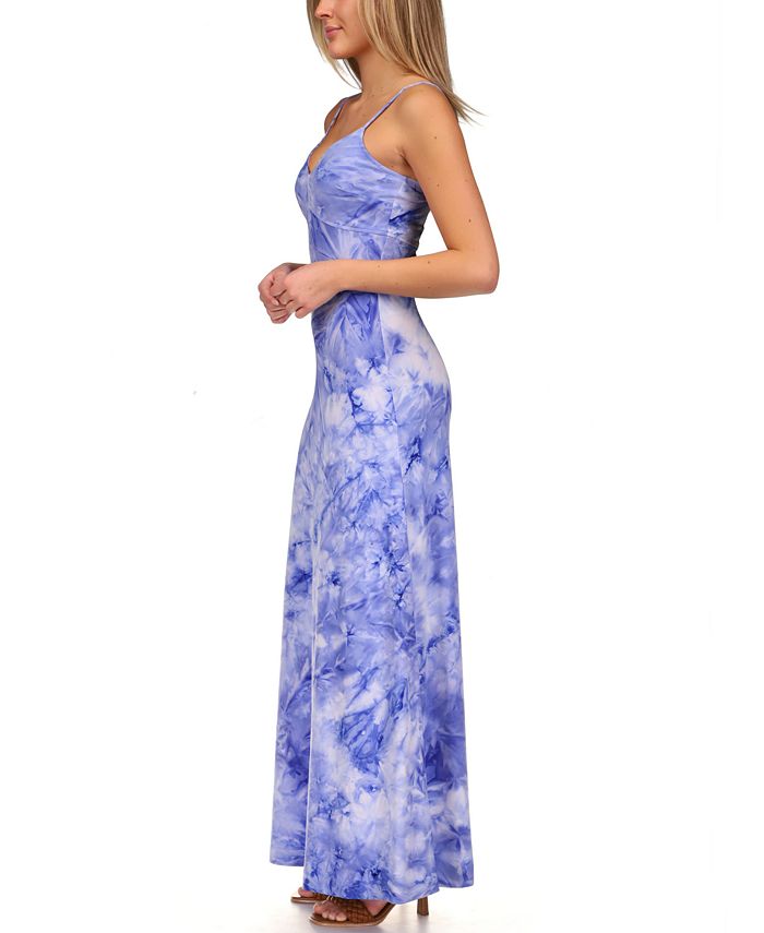 Michael Kors Tie-Dyed Slip Maxi Dress, Regular & Petite Sizes - Macy's
