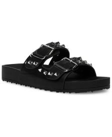 Teddy Studded Slide Sandals