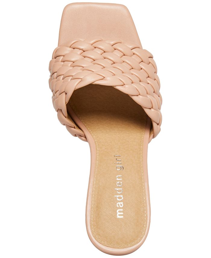 Madden Girl GoldenW Braided BlockHeel Mule Sandals & Reviews