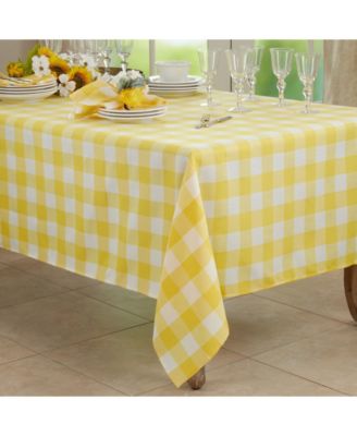 Buffalo Plaid Design Cotton Blend Tablecloth, 70" x 70"