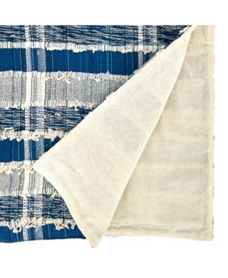 Striped Woven Table Runner with Dual-Tone Design, 72" x 16"