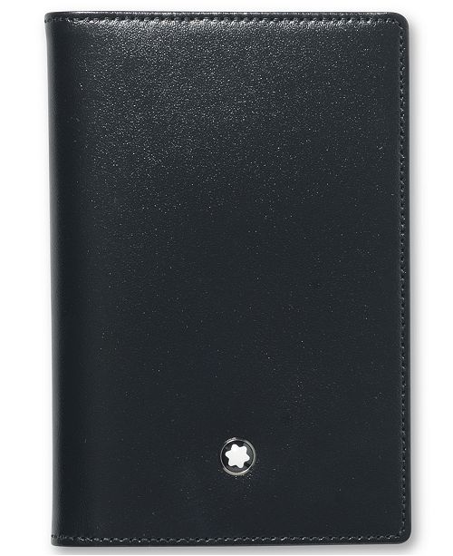 Montblanc Men S Black Leather Meisterstuck Business Card Holder 14108 Reviews All Fine Jewelry Jewelry Watches Macy S