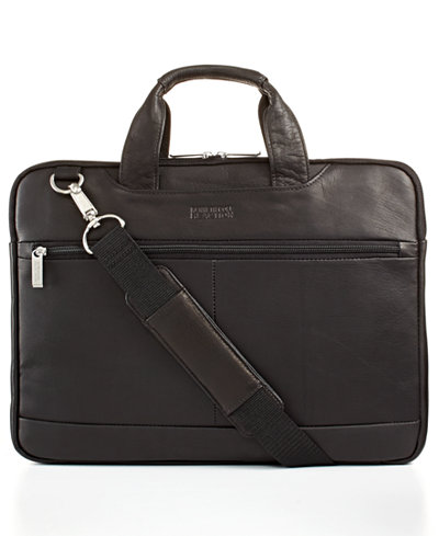 Kenneth Cole Reaction Double-Sided Leather Laptop Briefcase