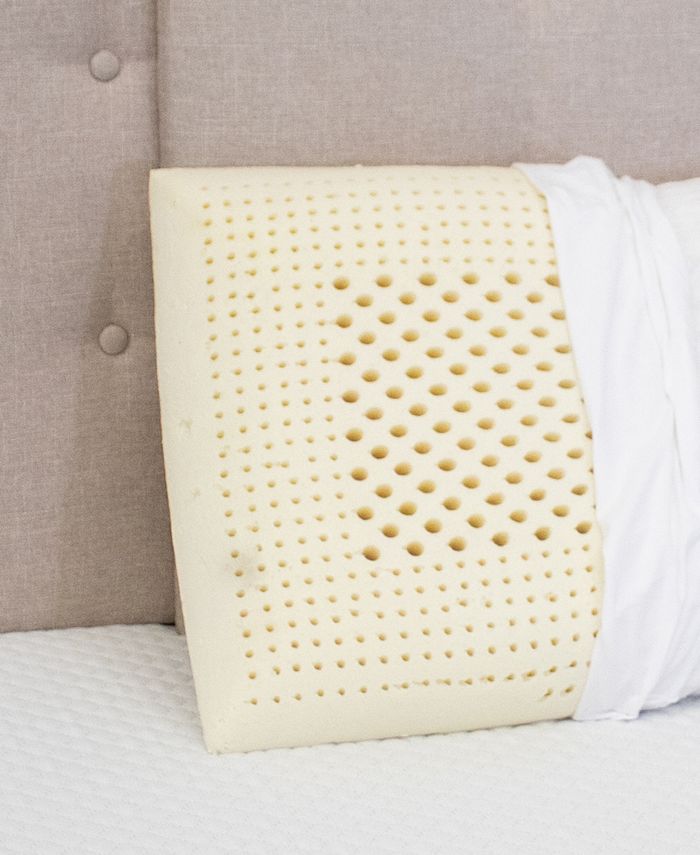 eLuxury Natural Foam Latex Pillow, Pack of 2, Queen & Reviews Pillows