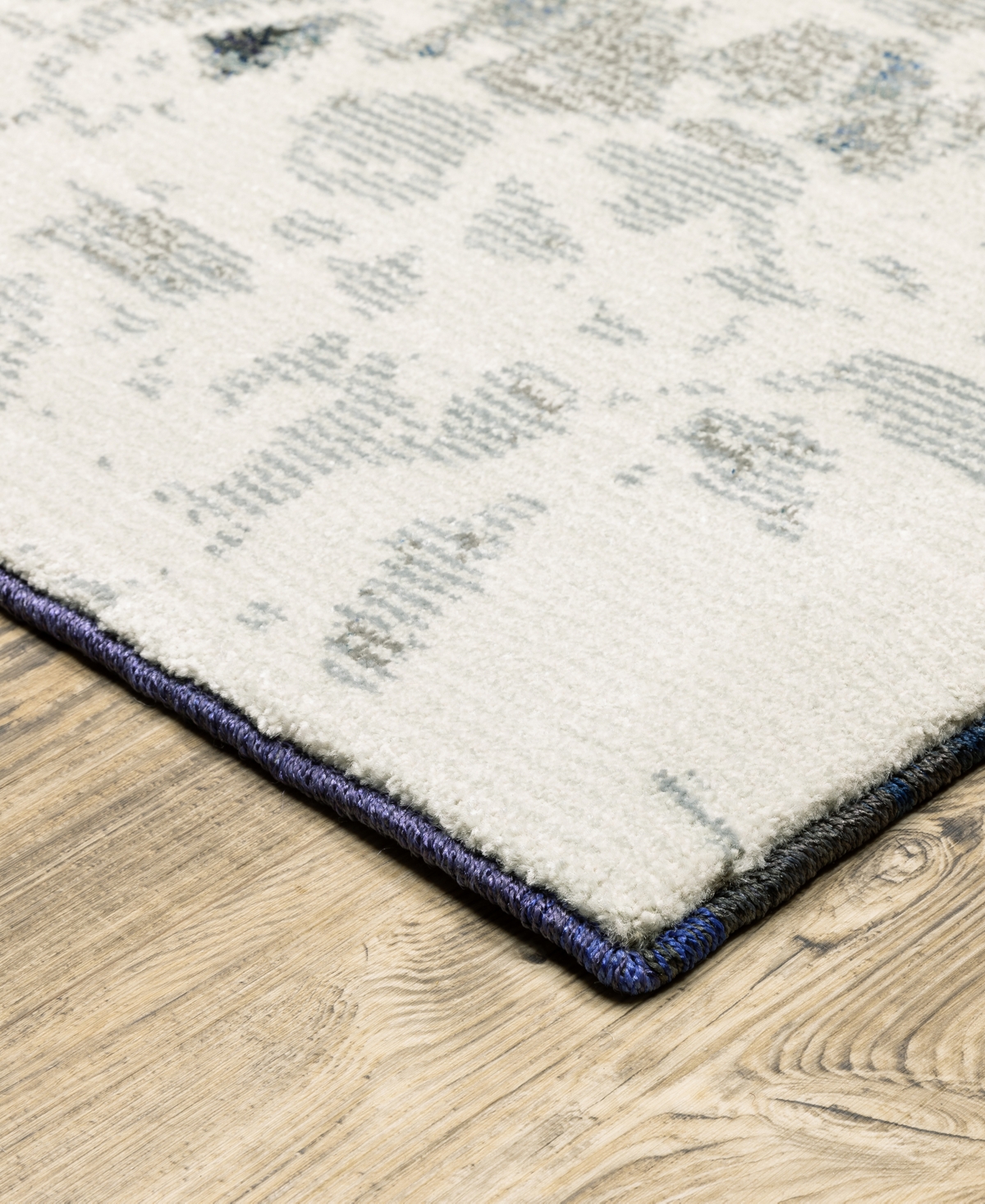 Jhb Design Evolution 0962a 3'3" X 5'2" Area Rug In Blue,ivory