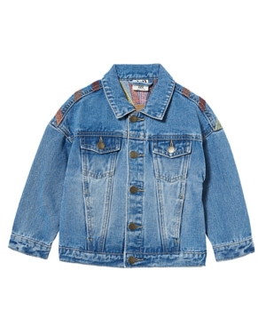 Little Girls Emmy Oversized Denim Jacket