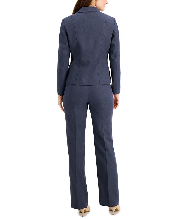 Le Suit Petite Two-Button Pantsuit - Macy's