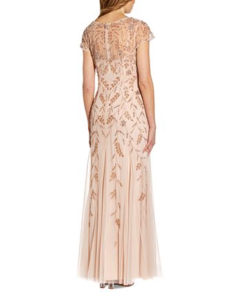 Adrianna Papell Embellished Godet Gown - Macy's