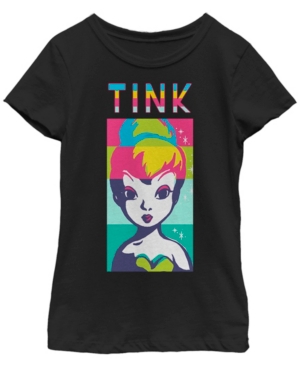 Big Girls Tinkerbell Tink Color Block Short Sleeve T-shirt